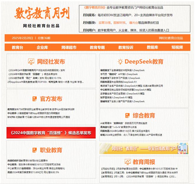 【网经社月报】2月数字教育动态：中公教师等78款App被限期整改(图2)