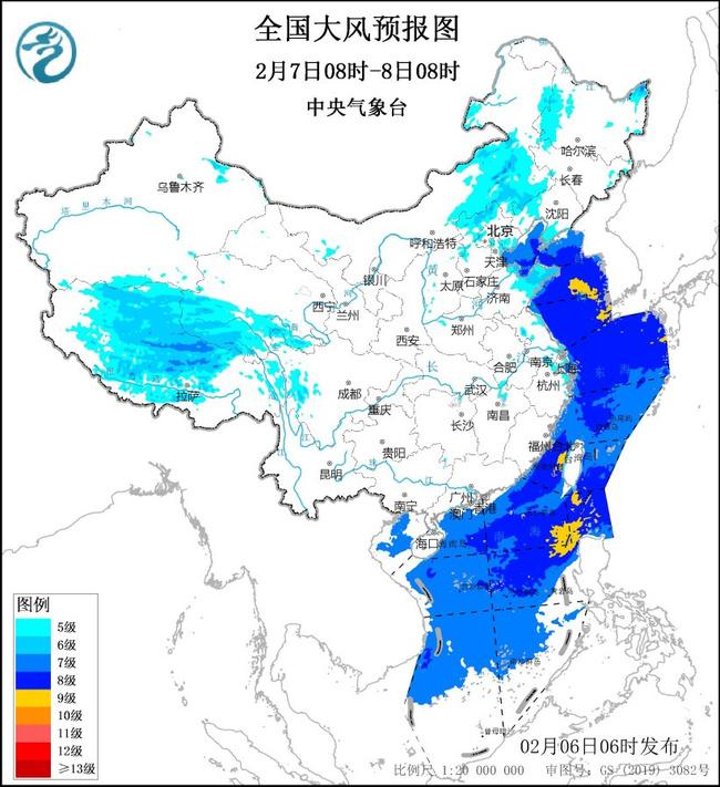 大风黄色预警：京津冀等地部分地区最大阵风可达9至10级(图2)