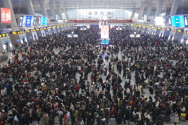 春运迎来节前客流高峰(图6)